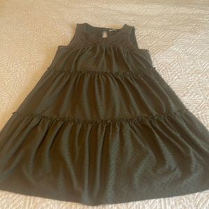 Army green casual dress